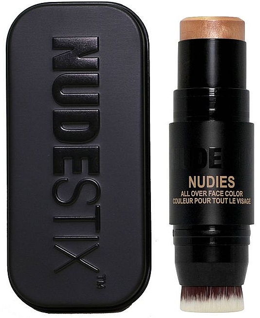 Highlighter Stick - Nudestix Nudies All Over Face Color Bronze + Glow — photo N1