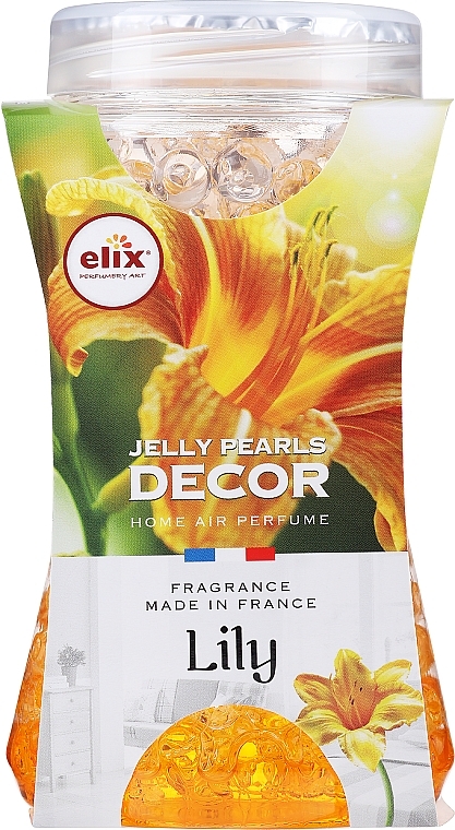 Aromatic Gel Balls with Lily Scent - Elix Perfumery Art Jelly Pearls Decor Lily Home Air Perfume — photo N1