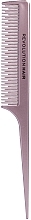 Detangling & Hair Styling Brush, pink - Revolution Haircare Keep It Slick Tail Comb — photo N1