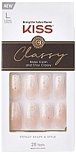 Fragrances, Perfumes, Cosmetics False Nails Set with Glue - Kiss Classy L Long Nails