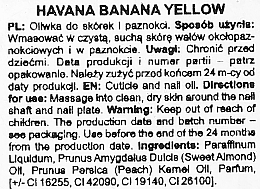 Nail and Cuticle Oil with Flowers "Banana" - Silcare Cuticle Oil Havana Banana Yellow — photo N2
