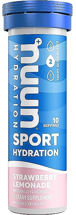 Electrolyte Drink, strawberry lemonade - Nuun Sport Hydration Strawberry Lemonade — photo N1