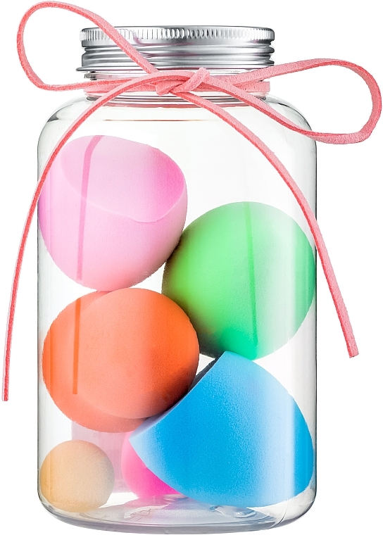 Makeup Sponge Set in Plastic Jar, PF-65 - Puffic Fashion — photo N1