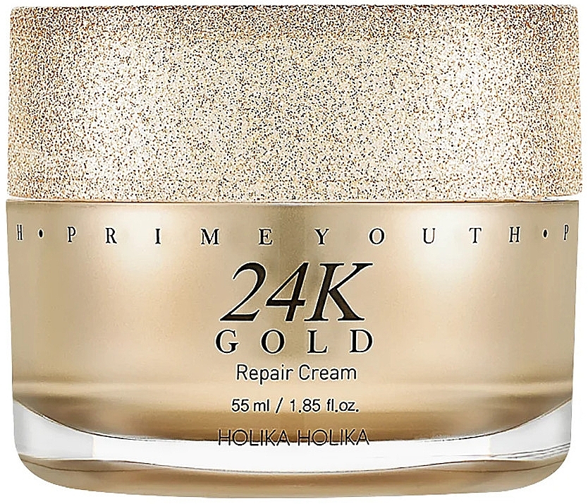 Repairing Gold Face Cream - Holika Holika Prime Youth 24K Gold Repair Cream — photo N1