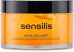 Fragrances, Perfumes, Cosmetics Gel Face Mask - Sensilis Skin Delight Illuminating & Antioxidant Mask