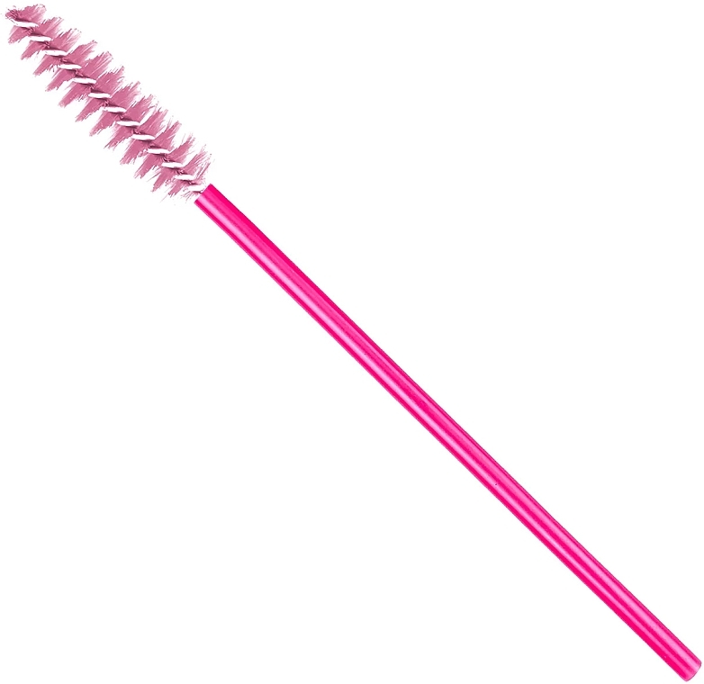 Lash & Brow Brush, dark pink with pink handle - Clavier — photo N3