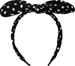 Fragrances, Perfumes, Cosmetics Hair Band, FA-5613, black with white polka dots - Donegal