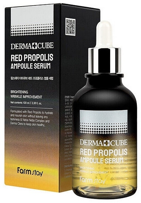 Face Serum - Farmstay Dermacube Red Propolis Ampoule Serum — photo N1