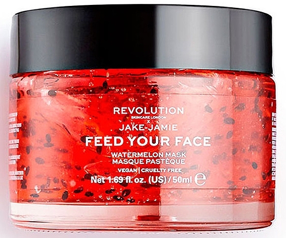 GIFT! Watermelon Hydrating Face Mask - Makeup Revolution Skincare X Jake Jamie Feed Your Face Watermelon Hydrating Face Mask — photo N1