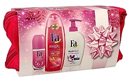 Fragrances, Perfumes, Cosmetics Gift Set - Fa Magic Oil (sh/gel/250ml + deo/50ml + liq/soap/250ml + bag)