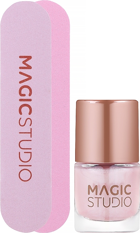 Nail Set - Magic Studio Rose Quartz Nail Set (nail polish/3.2ml + nail file/1pc) — photo N3