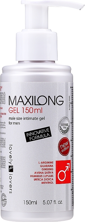 Men Lubricant with Enlargement Effect - Lovely Lovers Maxilong Gel — photo N9