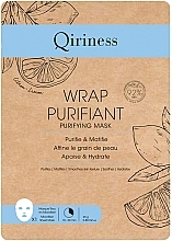 Fragrances, Perfumes, Cosmetics Purrifying Sheet Face Mask - Qiriness Wrap Purifiant Purifying Mask