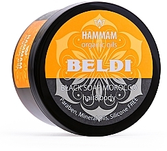 Fragrances, Perfumes, Cosmetics Black Moroccan Hair & Body Soap "Beldi" - Hammam Organic Oils