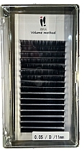 Fragrances, Perfumes, Cosmetics Individual Lashes, 0,05-D, 11 mm - Ibra Volume Method