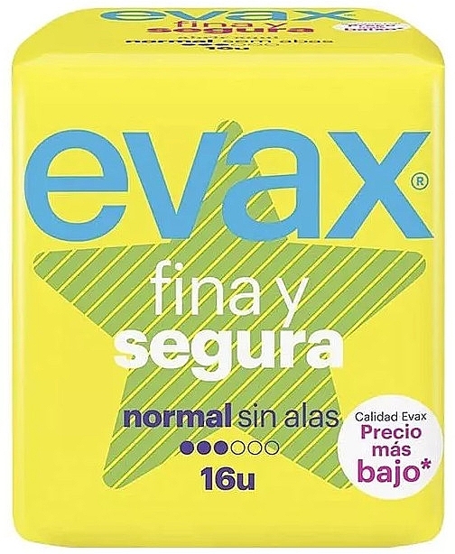 Sanitary Napkins "Normal", without Wings, 16pcs - Evax Fina & Segura — photo N1