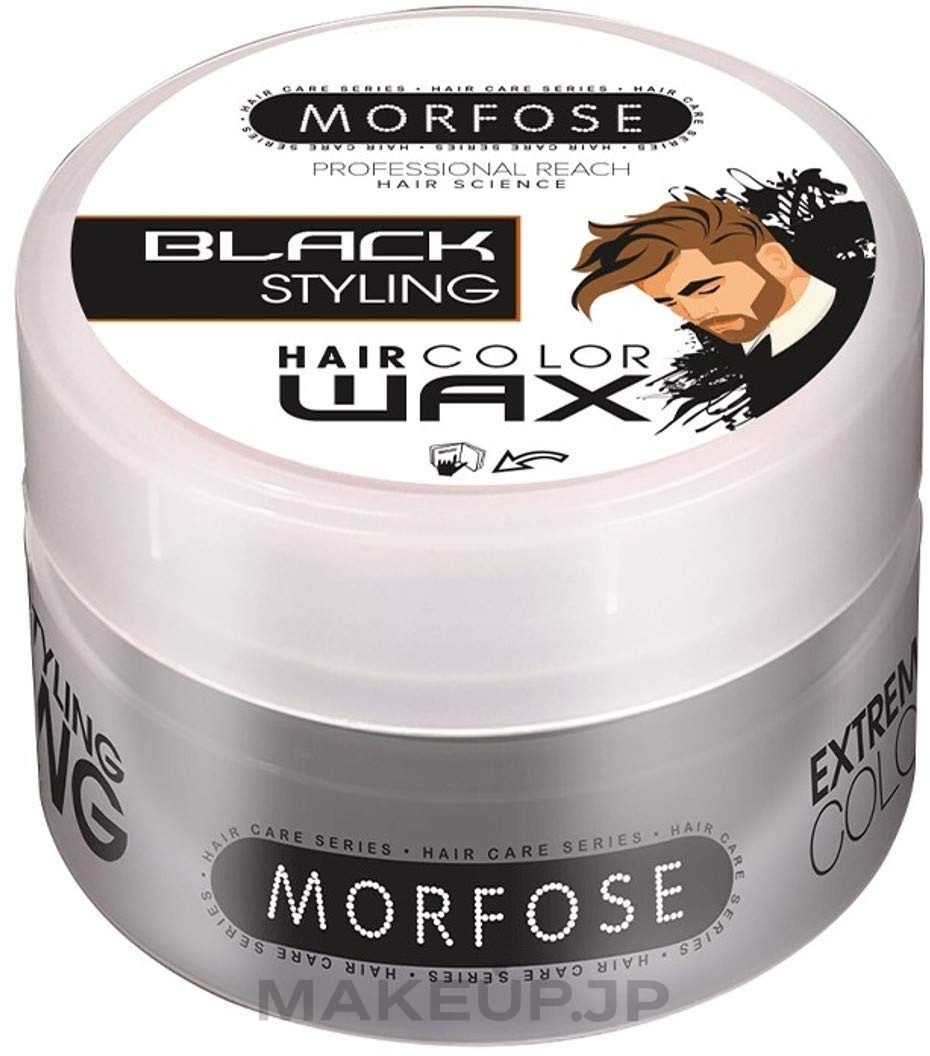 Tinted Hair Styling Wax - Morfose Hair Colour Wax — photo Black