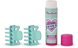 Clip and Lip Balm Set, mint - Martinelia — photo N2