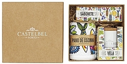 Set - Castelbel Sardines (candle/190g + towel/1pc + soap/80g) — photo N1