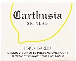 アンチリンクル ナイトクリーム - Carthusia Skinlab Lemon Garden Wrinkle Prevention Night Face Cream	 — photo N2