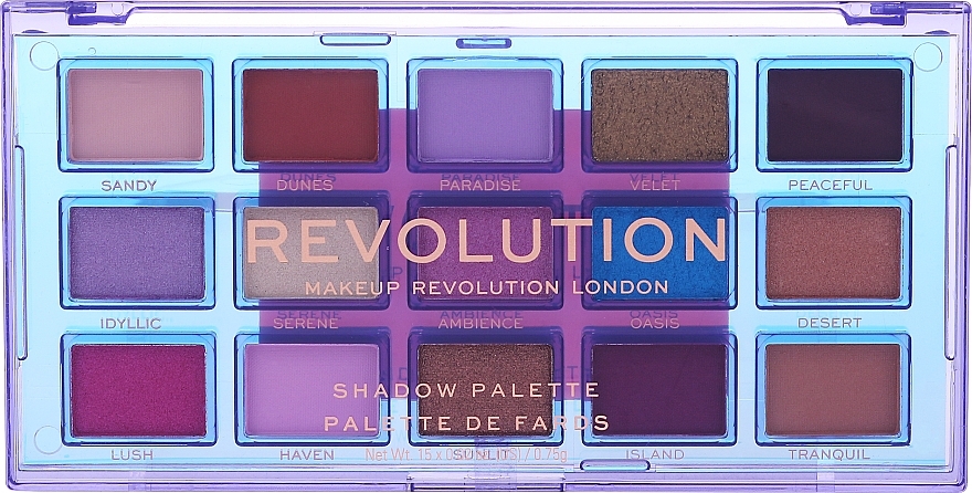 Eyeshadow Palette - Makeup Revolution Reflective Eyeshadow Palette Ultra Violet — photo N2