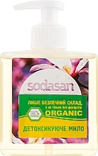 Fragrances, Perfumes, Cosmetics Detoxifying Liquid Soap "Magnolie-Olive" - Sodasan Liquid Magnolie-Olive Soap