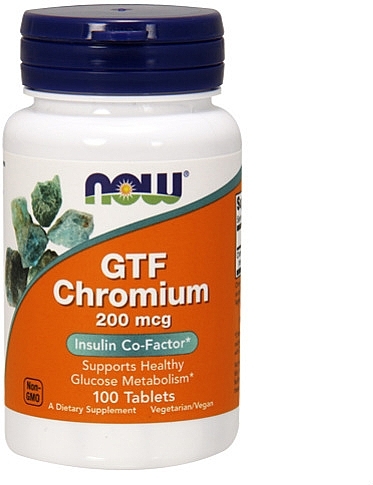 Chromium, 200 mcg - Now Foods GTF Chromium — photo N1