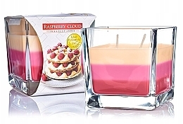 Scented Three-Layer Candle in Glass 'Raspberry Cloud' - Bispol Scented Candle Raspberry Cloud — photo N2
