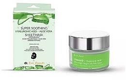 Set - Dr. Eve_Ryouth Super Soothing + Vitamin D + Hyaluronic Acid (f/mask/3pcs+n/cr/50ml) — photo N1