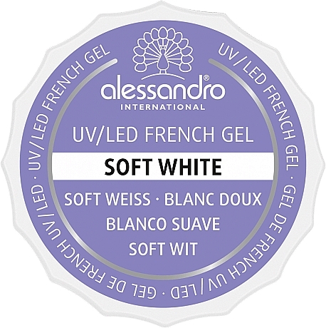Nail Gel - Alessandro International French Gel Soft White — photo N1