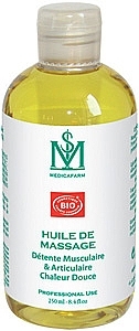 Organic Tension Relief Massage Oil for Muscles & Joints "Soft Warmth" - Medicafarm Body Care Huile de Massage — photo N1