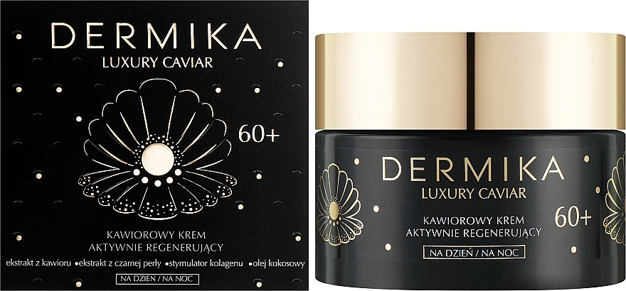 Repairing Day & Night Face Cream - Dermika Luxury Caviar 60+ Cream — photo N7