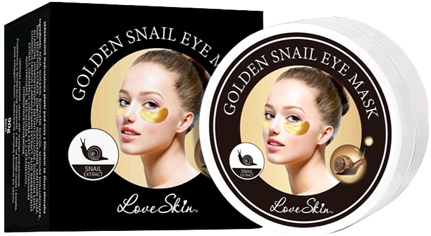 Hydrogel Eye Patches with Snail Mucus - Love Skin Golden Snail — photo N3