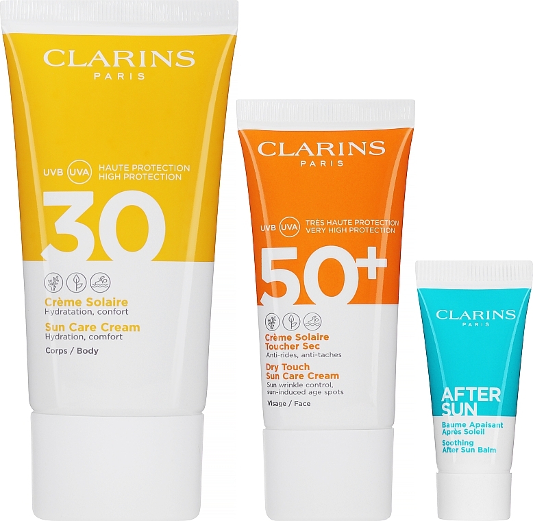 Set - Clarins Sun Set (sun/cr/30 ml + sun/cr/75 ml + balm/8 ml) — photo N2