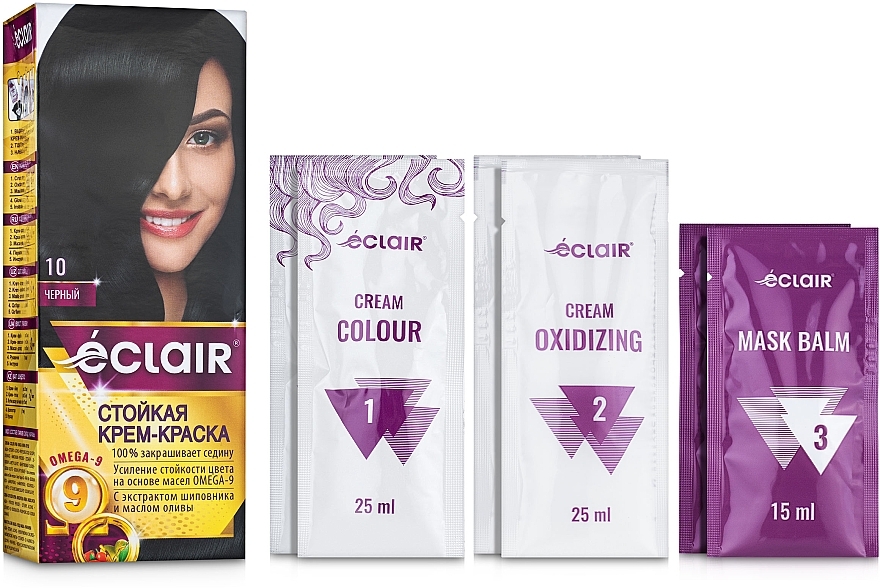 Hair Cream-Color - Eclair Omega 9 Hair Color — photo N1