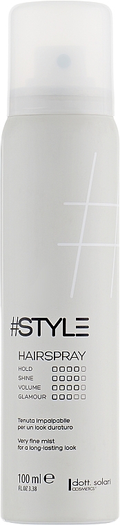 Strong Hold Hair Spray - Dott. Solari Style Hairspray — photo N1