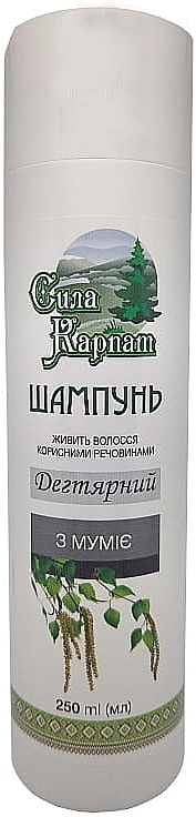 Tar Shampoo with Shilajit 'Carpathian Power' - LekoPro — photo N1