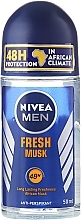 Fragrances, Perfumes, Cosmetics Roll-On Deodorant - NIVEA MEN Fresh Musk Roll On