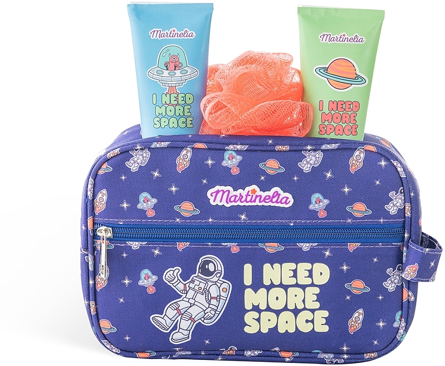 Set - Martinelia I Need More Space Bag Set (sh/gel/100 ml + b/lot/100 ml + sponge/1 pcs) — photo N2