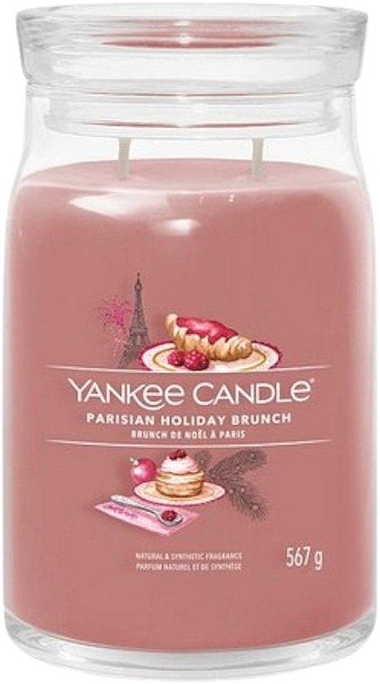 Parisian Holiday Brunch Scented Candle in Jar, 2 wicks - Yankee Candle Singnature — photo N2