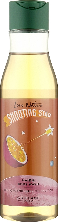 Kids Hair & Body Wash with Organic Passion Fruit Extract - Oriflame Love Nature Hair And Body Wash Smooting Star — photo N1