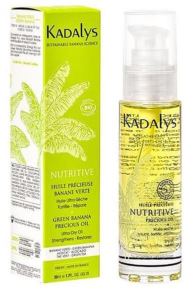 Nourishing Face, Body & Hair Oil - Kadalys Huile Precieuse Nutritive Precious Green Banana Oil — photo N1