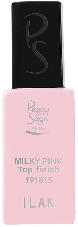Nail Top Coat - Peggy Sage Top Finish Milky Pink I-Lak — photo N5