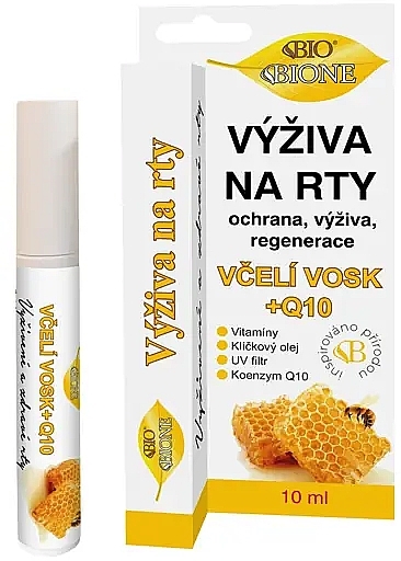 Lip Wax - Bione Cosmetics Honey + Q10 — photo N1