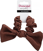 Fragrances, Perfumes, Cosmetics Hair Ties, brown with bow - Donegal FA-5689