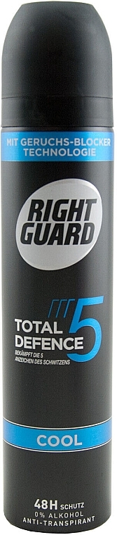 Cool Deodorant Spray - Right Guard Deodorant Spray Total Defence 5 Cool — photo N1