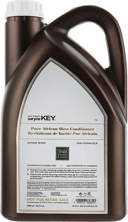 Damaged Hair Conditioner - Saryna Key Pure African Shea Damage Repair Conditioner — photo N6