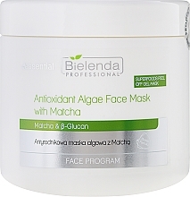 Fragrances, Perfumes, Cosmetics Antioxidant Algae Mask - Bielenda Professional Face Program Antioxidant Algae Face Mask With Matcha