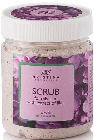 Lilac Face Scrub - Hristina Cosmetics Lilac Extract Scrub — photo N3