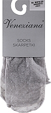 Women Socks 'Sofia', argento - Veneziana — photo N1